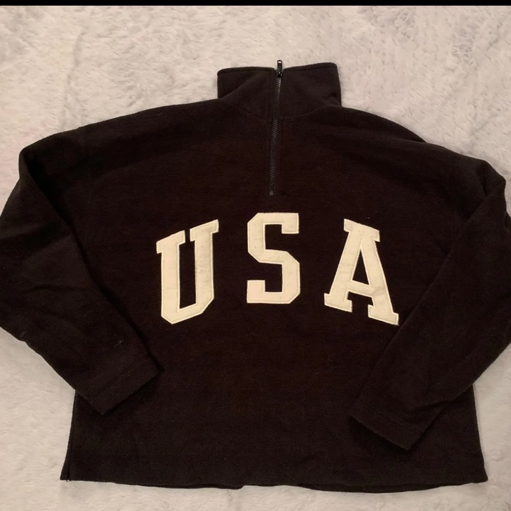 Vintage cropped fleece